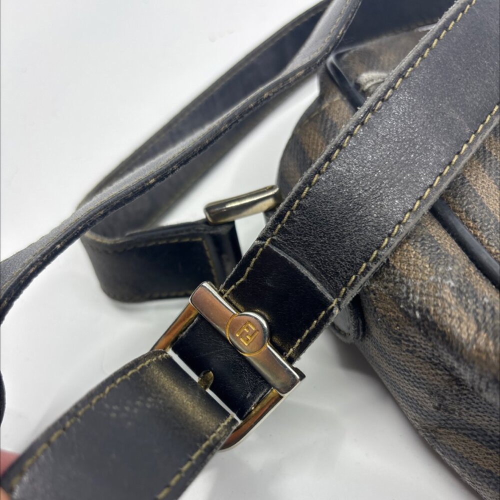Vintage Fendi Crossbody Bag - Brown/Black - Picture 3 of 8
